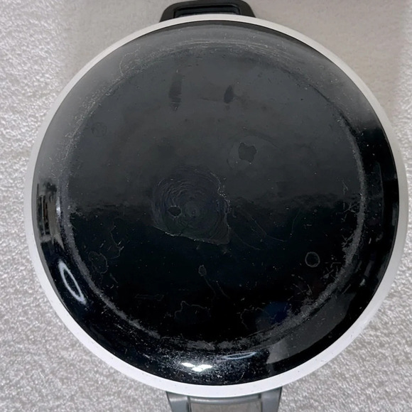 Vintage Enamelware Brown Fancipans Stew Pot With Lid - Picture 13 of 15